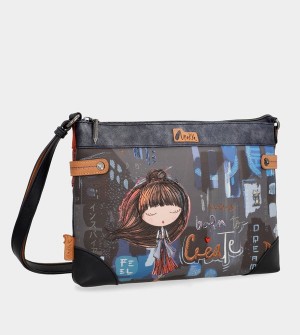 Geanta Crossbody Anekke Contemporary Large Printed | YIJNPB-314
