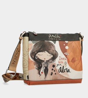 Geanta Crossbody Anekke Crossbody With 3 Compartments Alma | BXNRIH-614