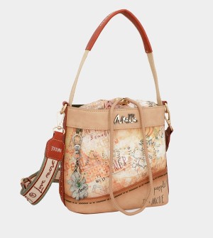 Geanta Crossbody Anekke Flowers With Rope Closure | AJTRFE-175