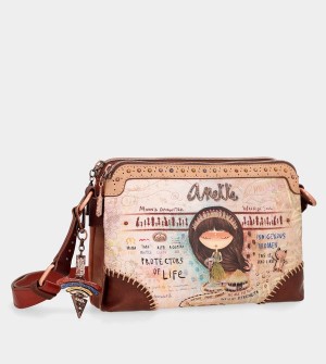 Geanta Crossbody Anekke Menire With Double Compartment | YJUVSP-958