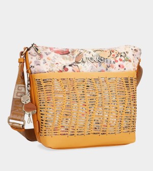 Geanta Crossbody Anekke Nature Pachamama Ochre Large Messenger | HCOJEV-456