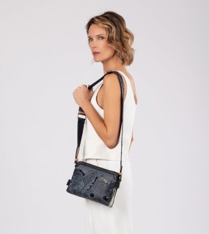 Geanta Crossbody Anekke Studio Navy Blue 2-compartment | JCVQXL-267