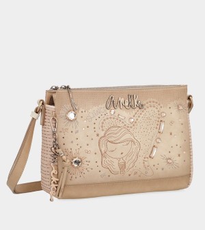 Geanta Crossbody Anekke Studio Nude 3-compartment | YVKSNO-831