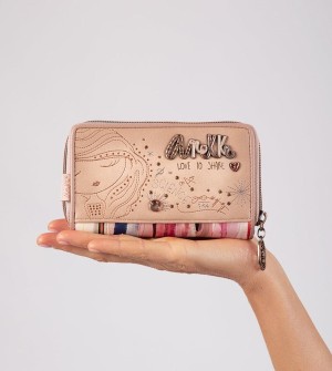 Geanta Crossbody Anekke Studio Nude Medium Rfid | IXYGQC-851