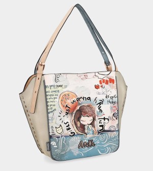 Geanta Tote Anekke Fun & Music Oval Shopper | JNPLTS-349