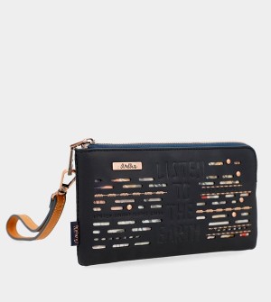 Geanta de Mana Anekke Navy Blue Rfid Nature Pachamama | EAIKXY-693