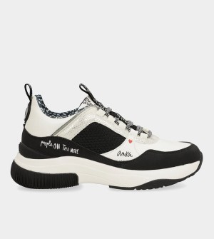 Pantofi Anekke Fashion Black & White | NMWZRS-531