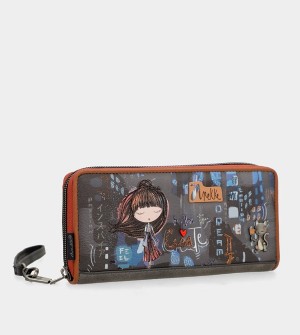 Portofel Anekke Contemporary Large Embossed Rfid | HUOAEW-076