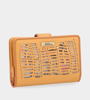 Portofel Anekke Nature Pachamama Medium Rfid Ochre Ocher | GKVBPC-391