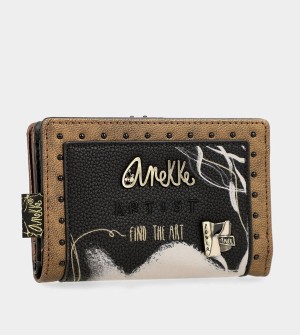 Portofel Anekke Nature Shodō Black Flexible Rfid | EKTJVL-026