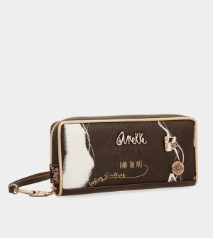 Portofel Anekke Nature Shodō Large Brown Rfid | ESBILN-143