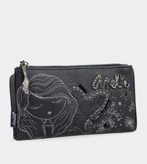 Portofel Anekke Studio Navy Blue Flexible Rfid | LMABRP-845