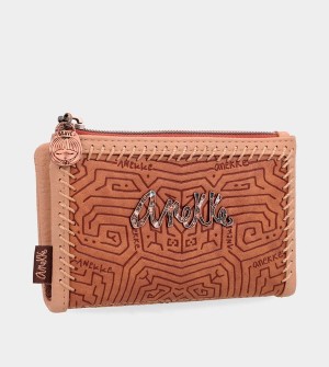 Portofel Anekke Tribe Medium Brown Rfid | AIWZPL-405