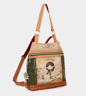 Rucsacuri Anekke Peace & Love Camel Anti-theft | KMPCAV-247