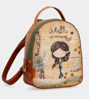 Rucsacuri Anekke Peace & Love Camel Small | JKTUHR-457