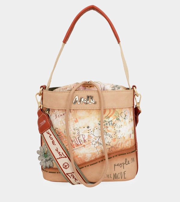 Geanta Crossbody Anekke Flowers With Rope Closure | AJTRFE-175