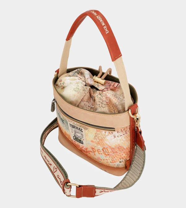 Geanta Crossbody Anekke Flowers With Rope Closure | AJTRFE-175