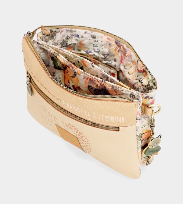 Geanta Crossbody Anekke Nature Pachamama Golden With Two Compartments | WLJADQ-790