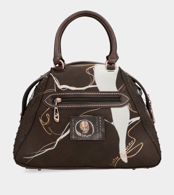 Geanta Crossbody Anekke Nature Shodō Brown 2-handle | YJXBMT-254