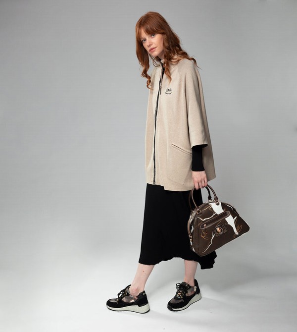 Geanta Crossbody Anekke Nature Shodō Brown 2-handle | YJXBMT-254