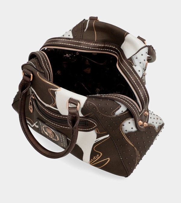 Geanta Crossbody Anekke Nature Shodō Brown 2-handle | YJXBMT-254