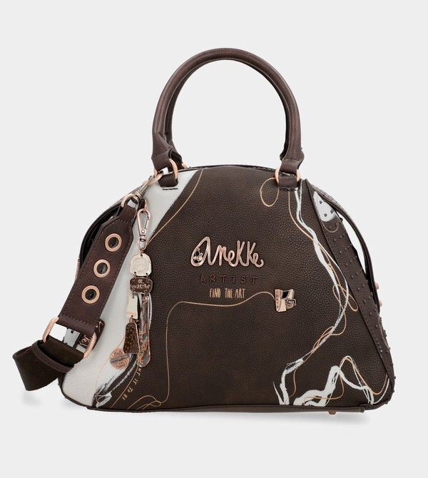 Geanta Crossbody Anekke Nature Shodō Brown 2-handle | YJXBMT-254