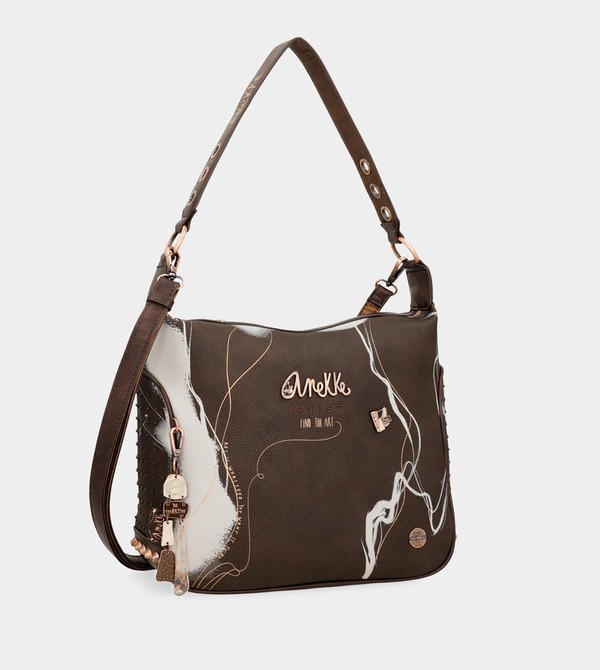Geanta Crossbody Anekke Nature Shodō Brown | ZHPUVQ-124
