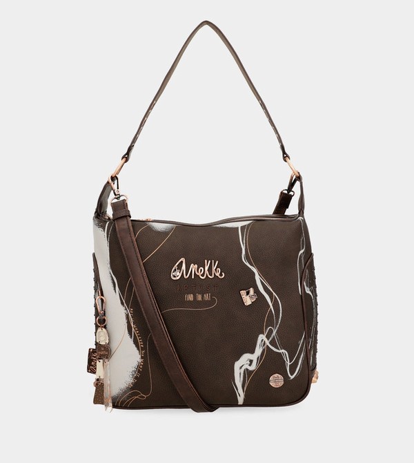 Geanta Crossbody Anekke Nature Shodō Brown | ZHPUVQ-124