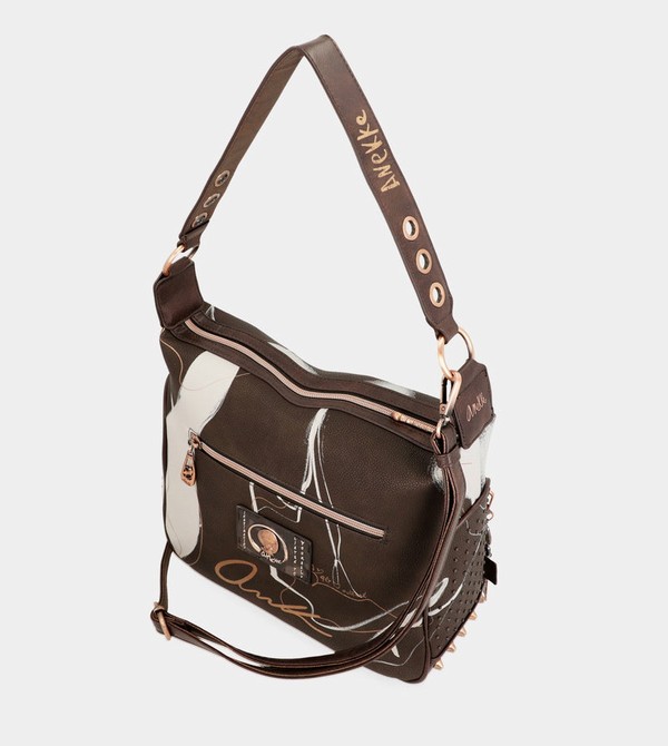 Geanta Crossbody Anekke Nature Shodō Brown | ZHPUVQ-124