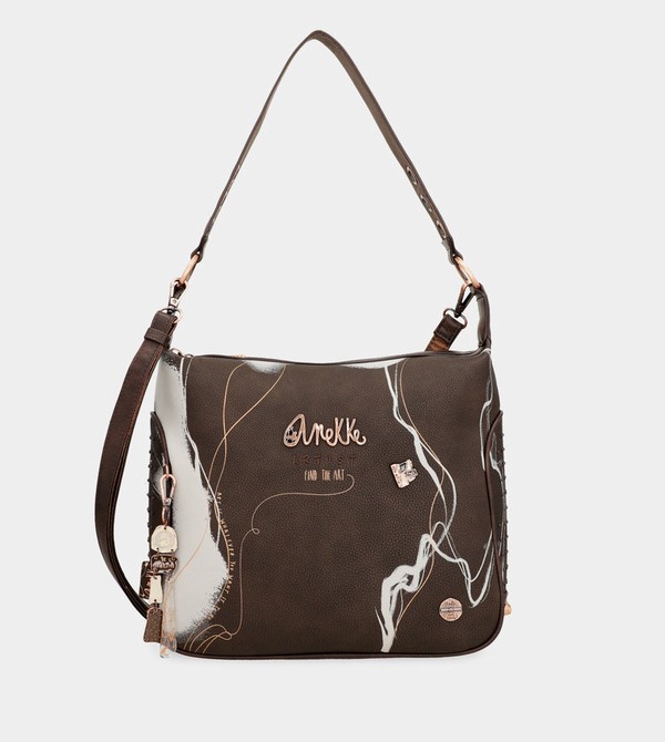 Geanta Crossbody Anekke Nature Shodō Brown | ZHPUVQ-124