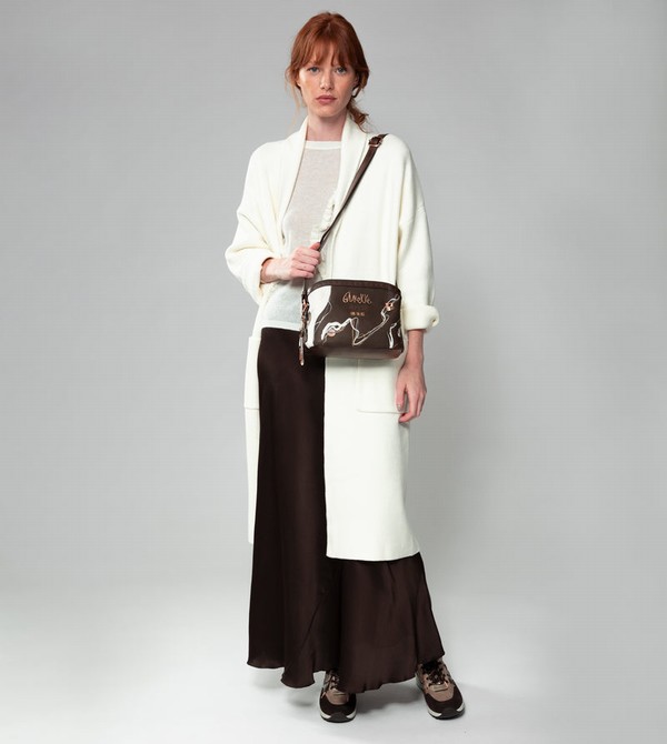 Geanta Crossbody Anekke Nature Shodō Brown 3 Compartments | HNCKLP-324
