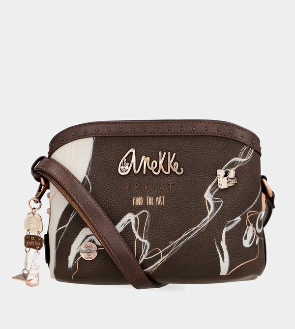 Geanta Crossbody Anekke Nature Shodō Brown 3 Compartments | HNCKLP-324
