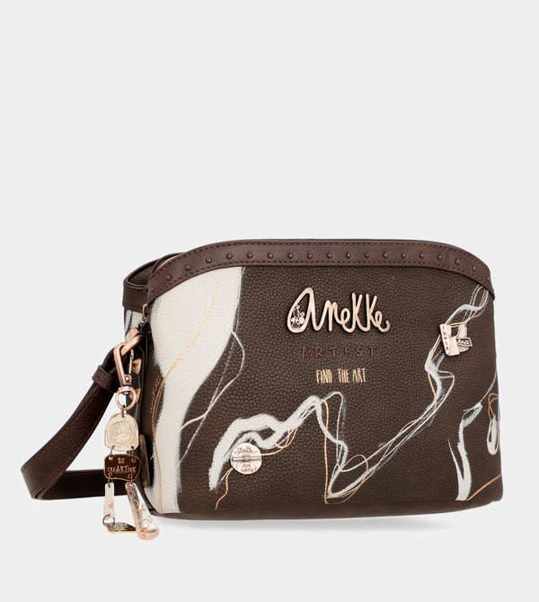 Geanta Crossbody Anekke Nature Shodō Brown 3 Compartments | HNCKLP-324