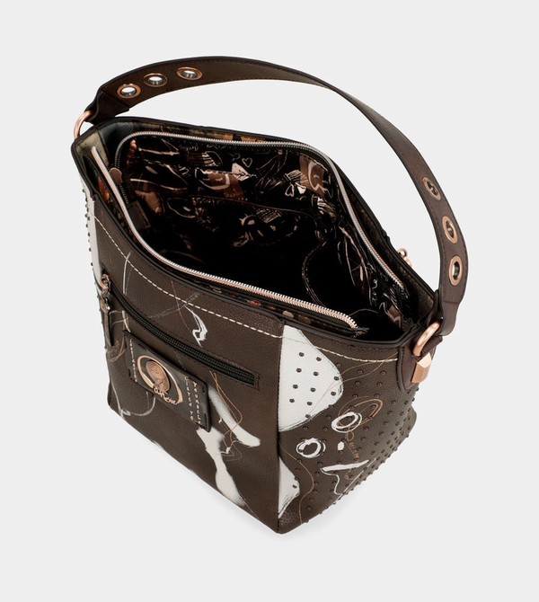 Geanta Crossbody Anekke Nature Shodō Medium Brown | KGHEZN-207