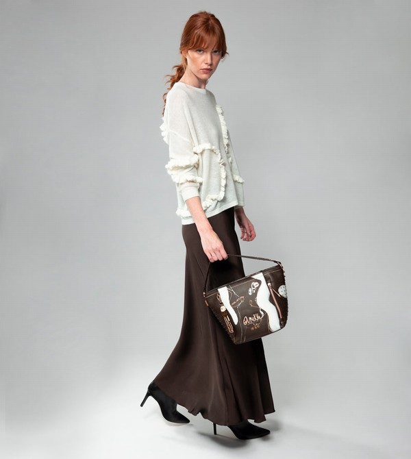 Geanta Crossbody Anekke Nature Shodō Medium Brown | KGHEZN-207