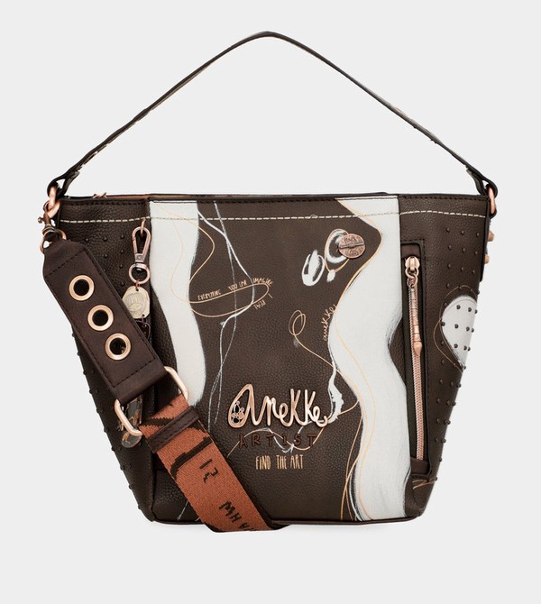Geanta Crossbody Anekke Nature Shodō Medium Brown | KGHEZN-207