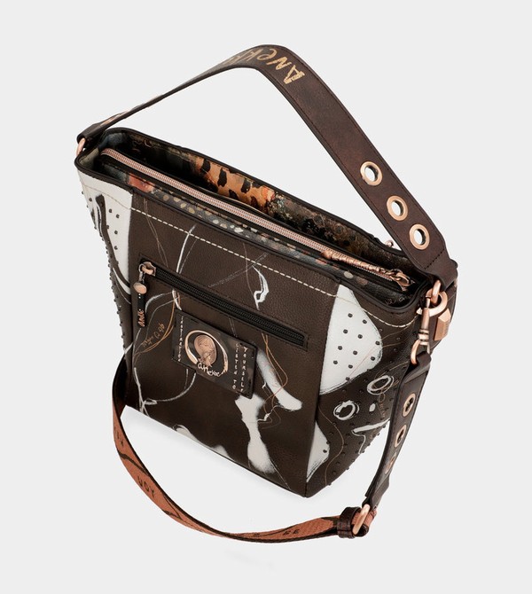 Geanta Crossbody Anekke Nature Shodō Medium Brown | KGHEZN-207