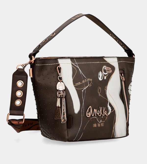 Geanta Crossbody Anekke Nature Shodō Medium Brown | KGHEZN-207
