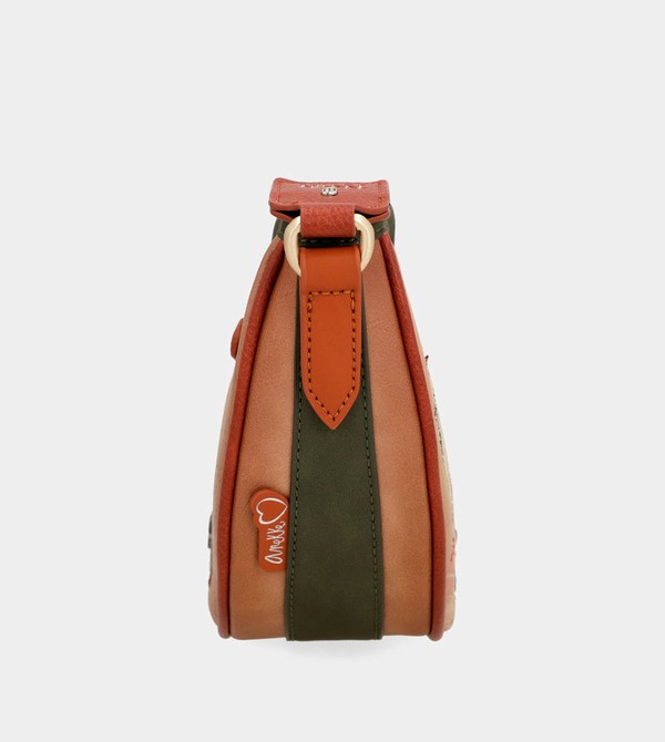 Geanta Crossbody Anekke Peace & Love Camel Oval | RPLGCE-028