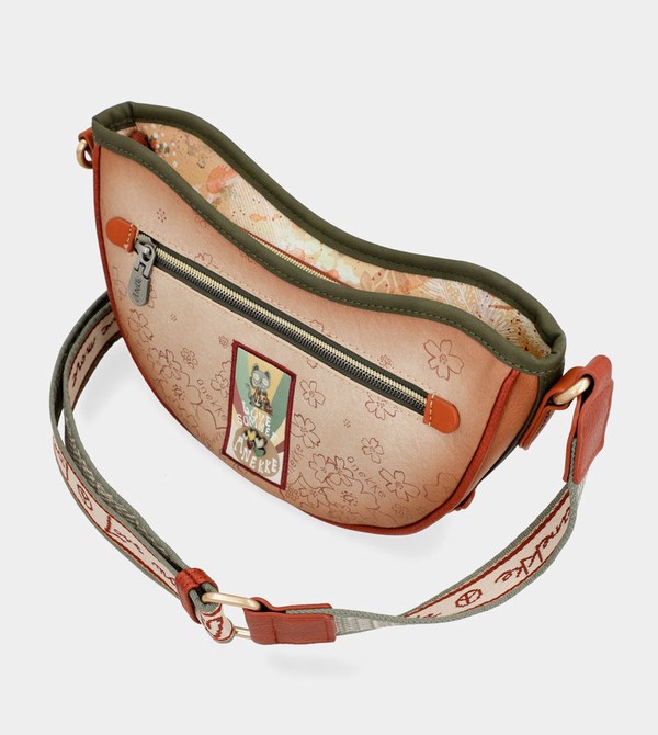 Geanta Crossbody Anekke Peace & Love Camel Oval | RPLGCE-028