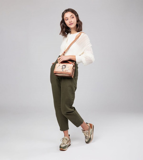 Geanta Crossbody Anekke Peace & Love Camel Mini | CGKRMO-691