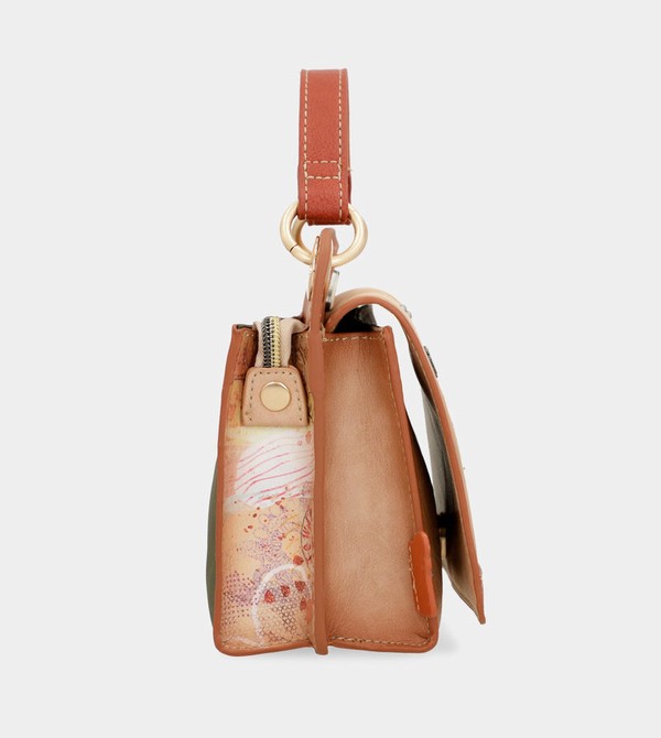 Geanta Crossbody Anekke Peace & Love Camel Mini | CGKRMO-691