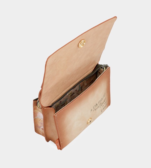 Geanta Crossbody Anekke Peace & Love Camel Mini | CGKRMO-691