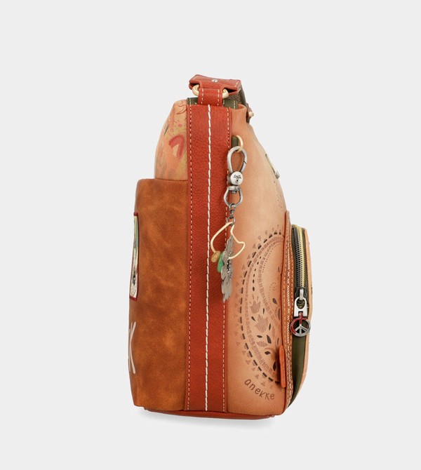 Geanta Crossbody Anekke Peace & Love Camel Large | GQJFMD-837