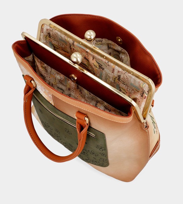 Geanta Crossbody Anekke Peace & Love Camel Kiss Clasp | VBEIFK-894