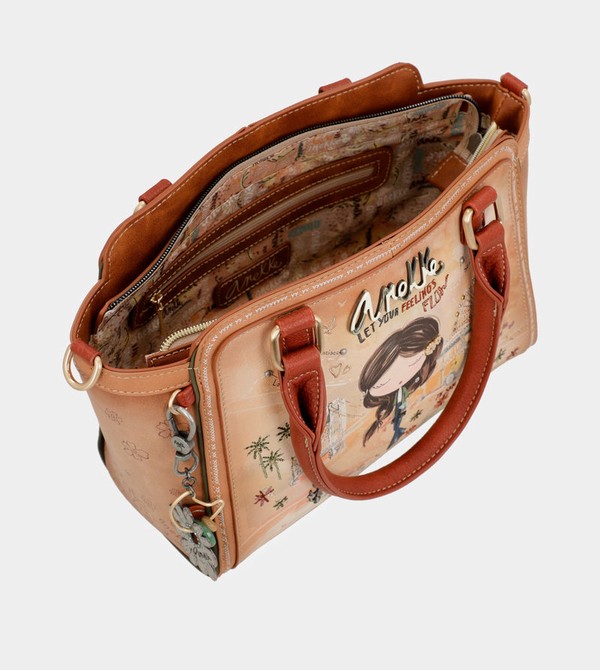 Geanta Crossbody Anekke Peace & Love Camel Bowling | TXOPDC-470