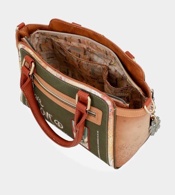 Geanta Crossbody Anekke Peace & Love Camel Bowling | TXOPDC-470