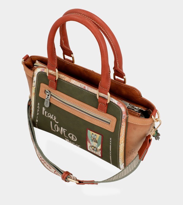 Geanta Crossbody Anekke Peace & Love Camel Bowling | TXOPDC-470