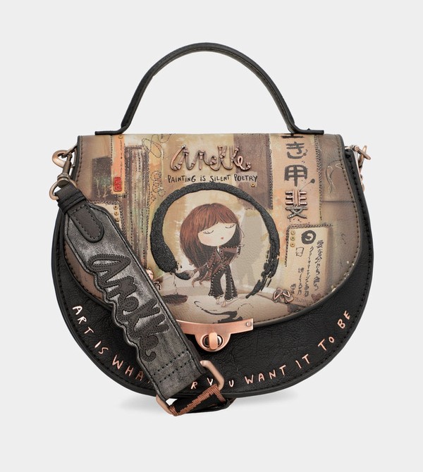 Geanta Crossbody Anekke Shōen Oval With Flap | UTXJAE-961
