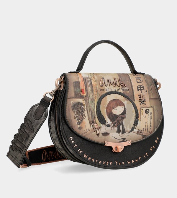 Geanta Crossbody Anekke Shōen Oval With Flap | UTXJAE-961